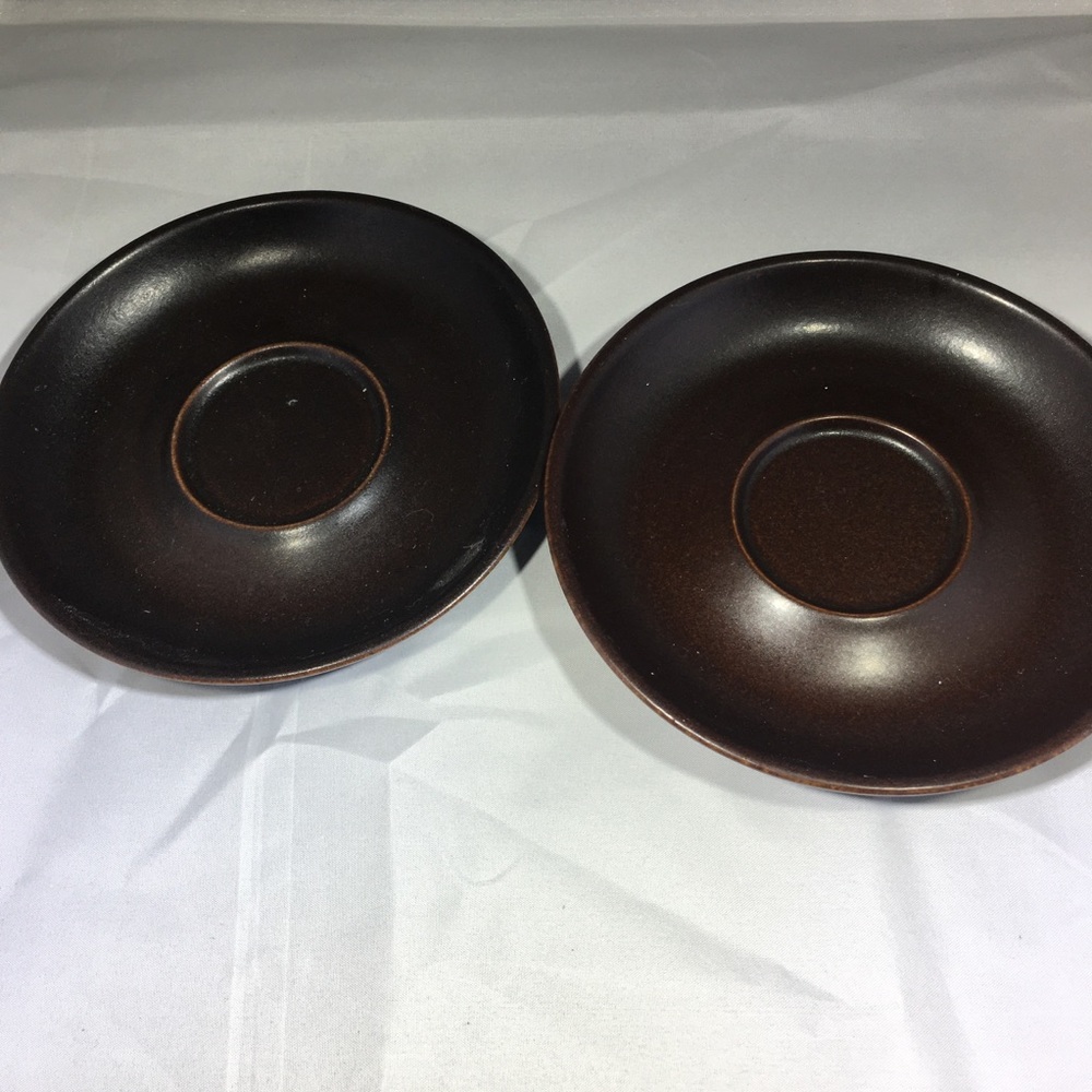 Denby Vintage Samarkand Arabesque Set of 2 Saucers